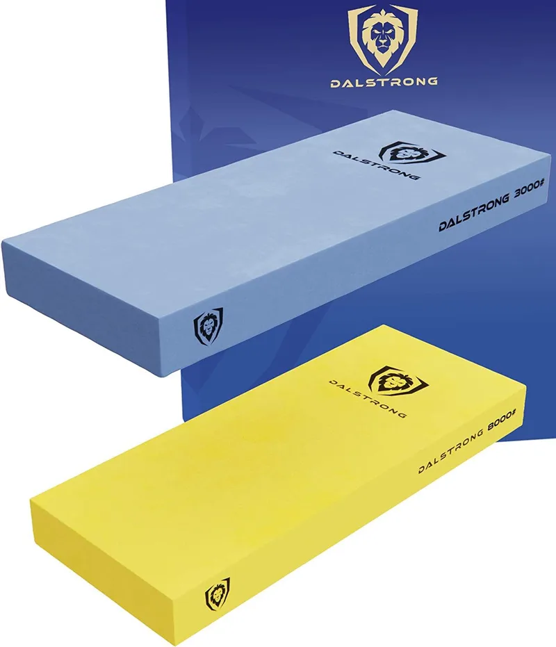 Dalstrong Premium Whetstone Kit - #3000 / #8000 Grit Separate Oversized Stones