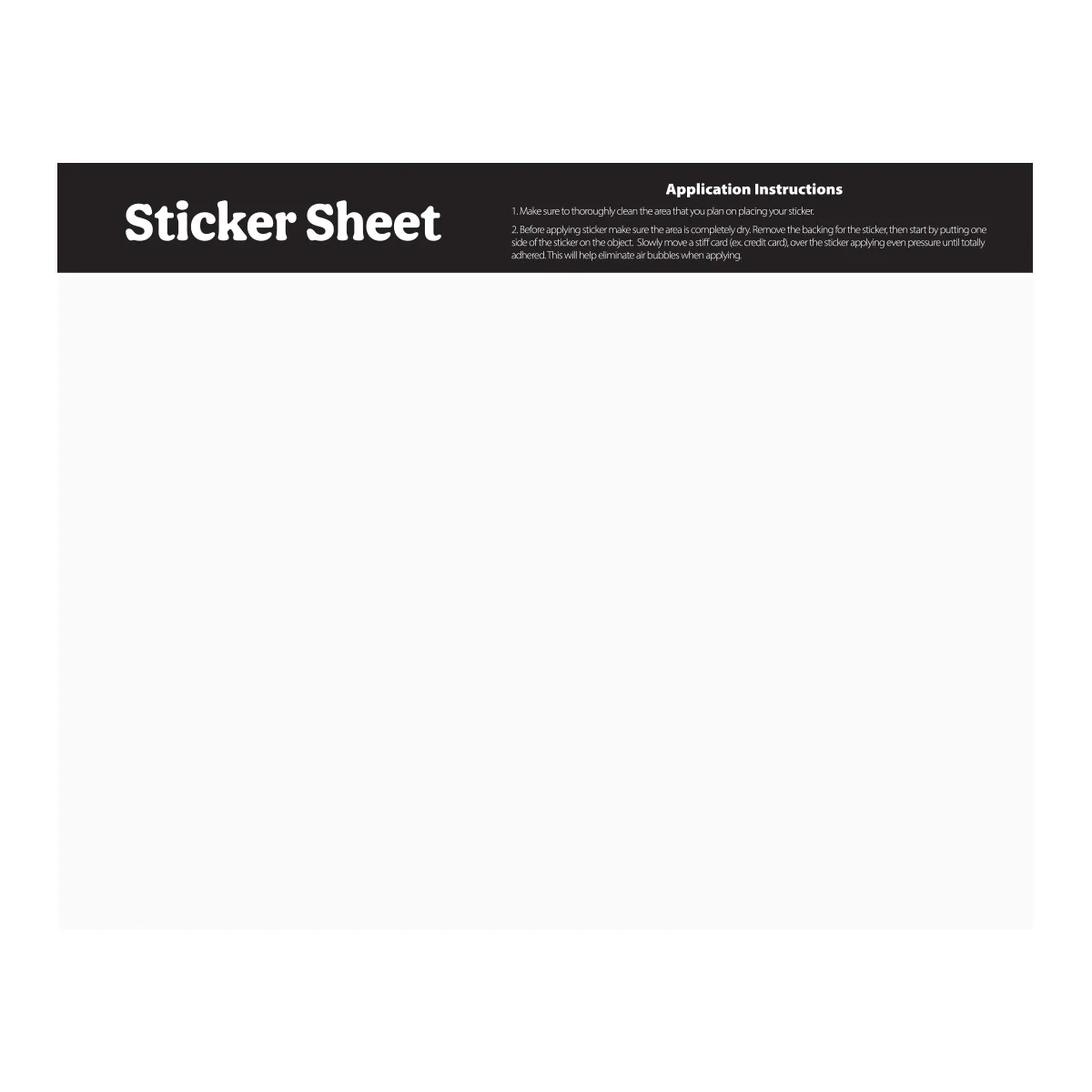 Ultra Removable Sticker Sheet 5.5" X 7" Custom Shapes view 3