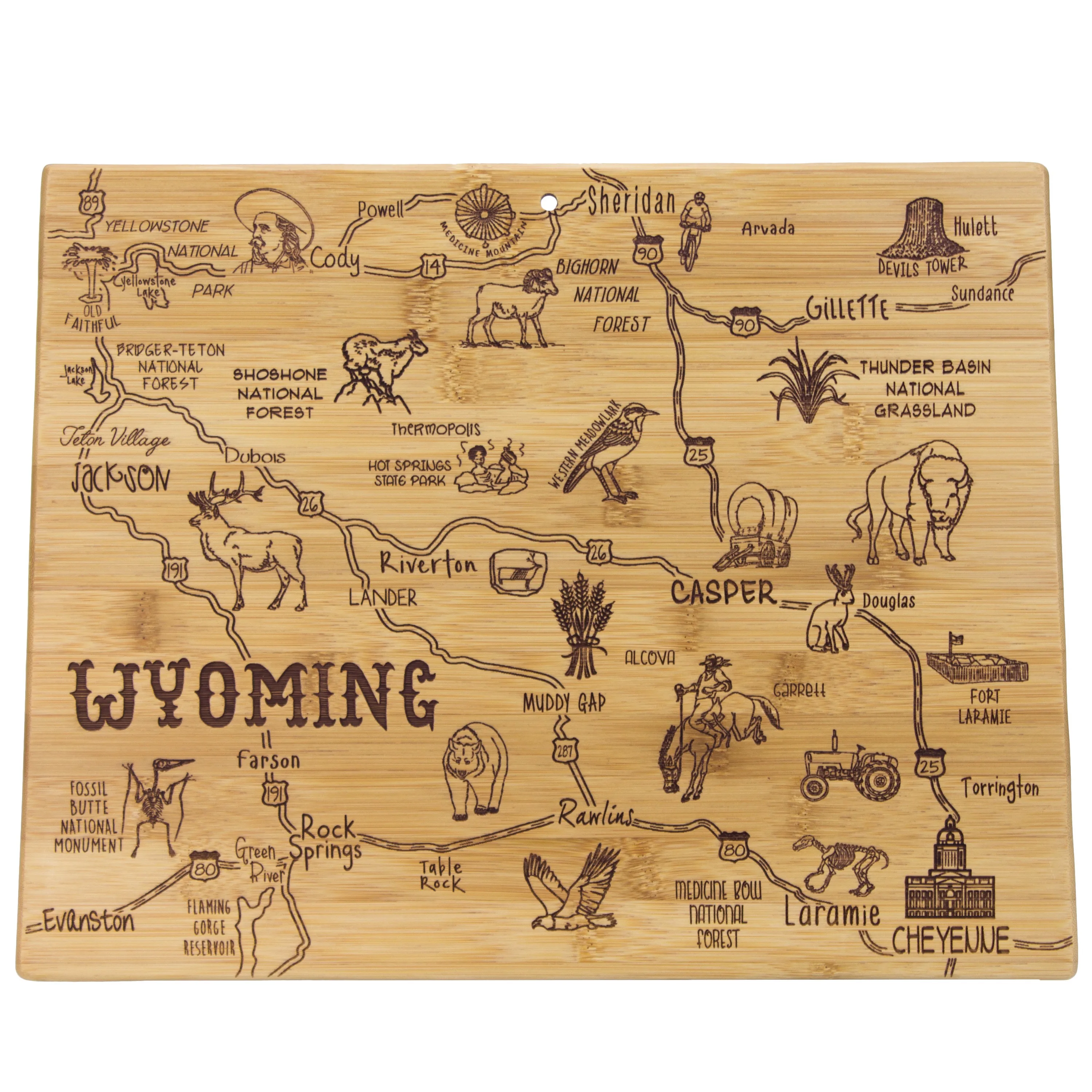 Destination Wyoming Cutting & Serving Board