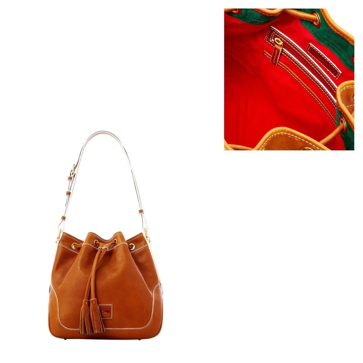 Dooney & Bourke Natural Florentine Drawstring