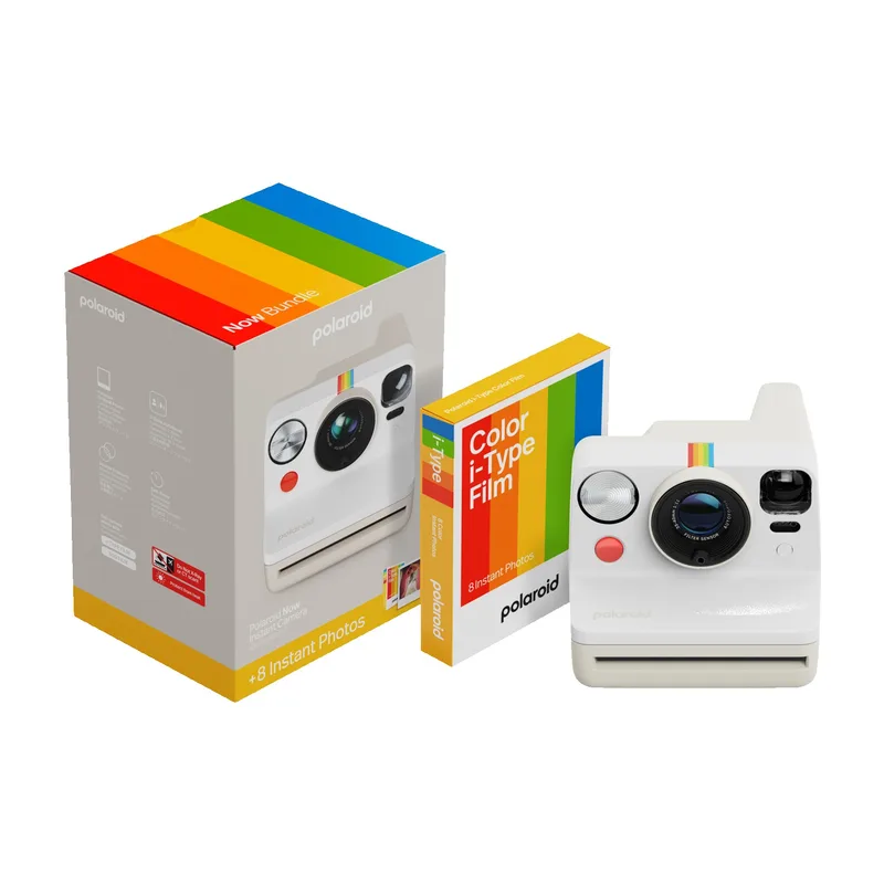 Polaroid Now Generation 3 Starter Set - Pebble White