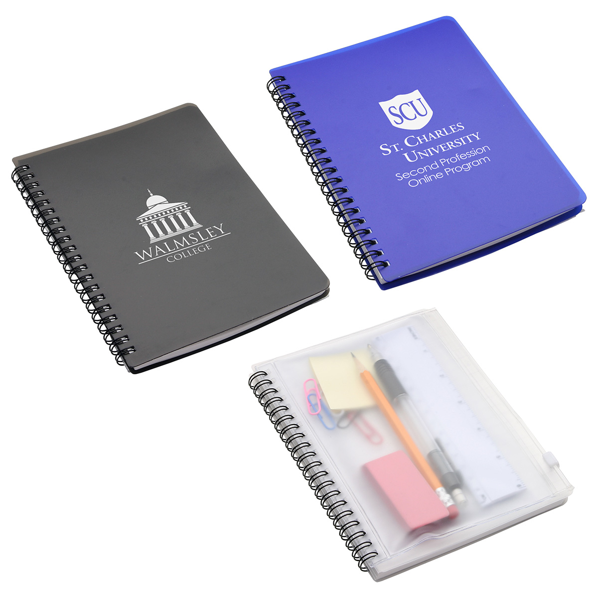 Hardcover Notebook with Pouch