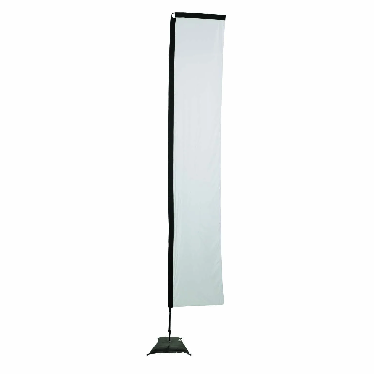 14.5' Premium Rectangle Sail Sign Flag 1-Sided, Scissor Base view 2
