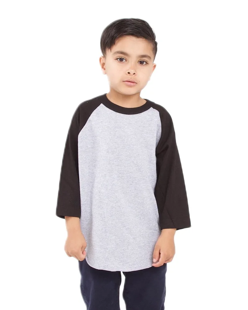 SHAKA WEAR Youth Three-Quarter Sleeve Raglan