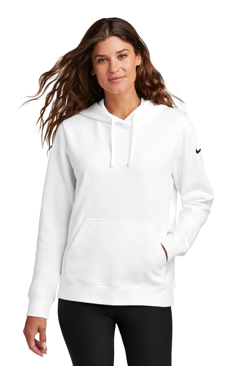 Nike Women's Club Fleece Sleeve Swoosh Pullover Hoodie view 7