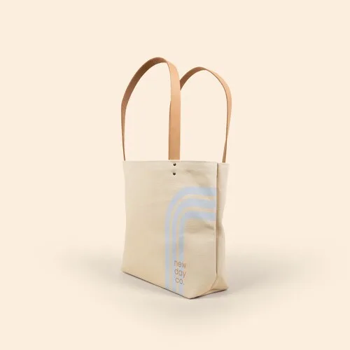 Natural Canvas Beige Logo Side