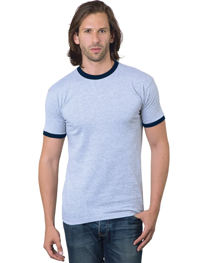 BAYSIDE Unisex USA Made Ringer T-Shirt view 3