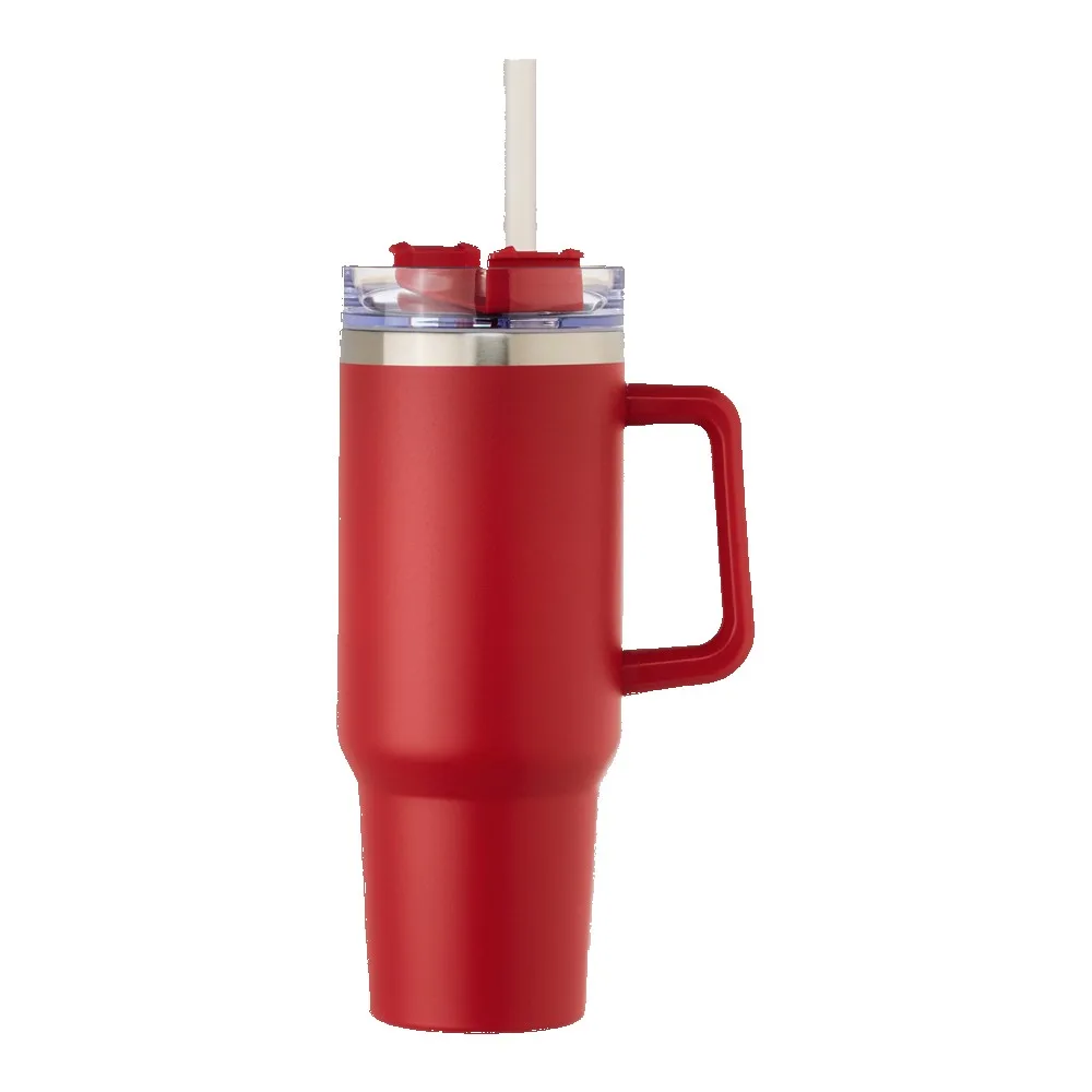 40oz Stainless Steel Tumbler with Handle view 6