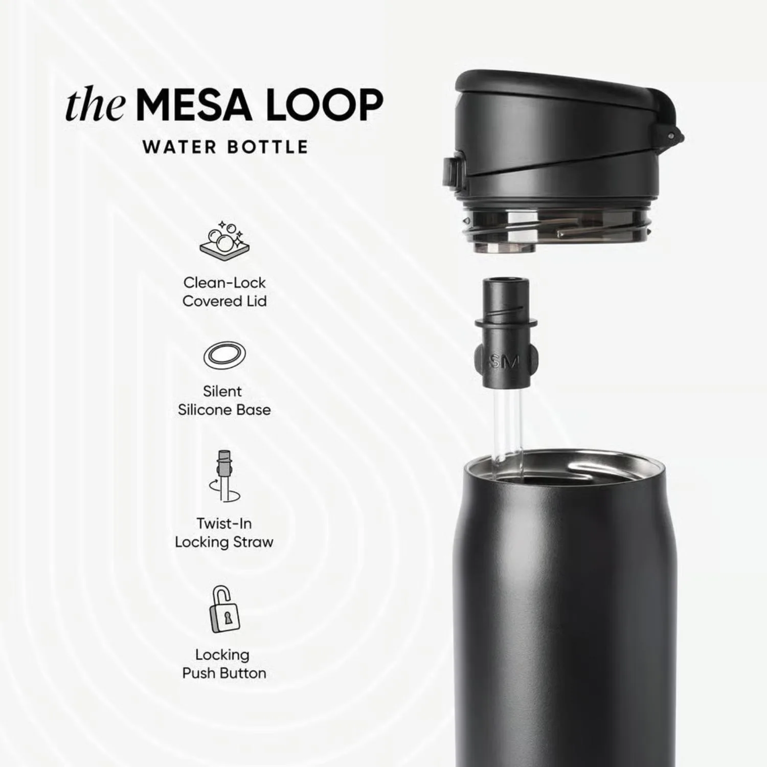 30 oz Simple Modern® Mesa Loop with Covered Spout Water Bottle view 4
