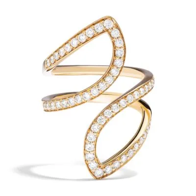 Jilco Inc Diamond Pave Wrap Ring - Size 8