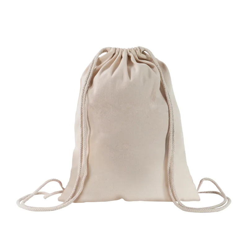 Natural Drawstring Backpack view 2
