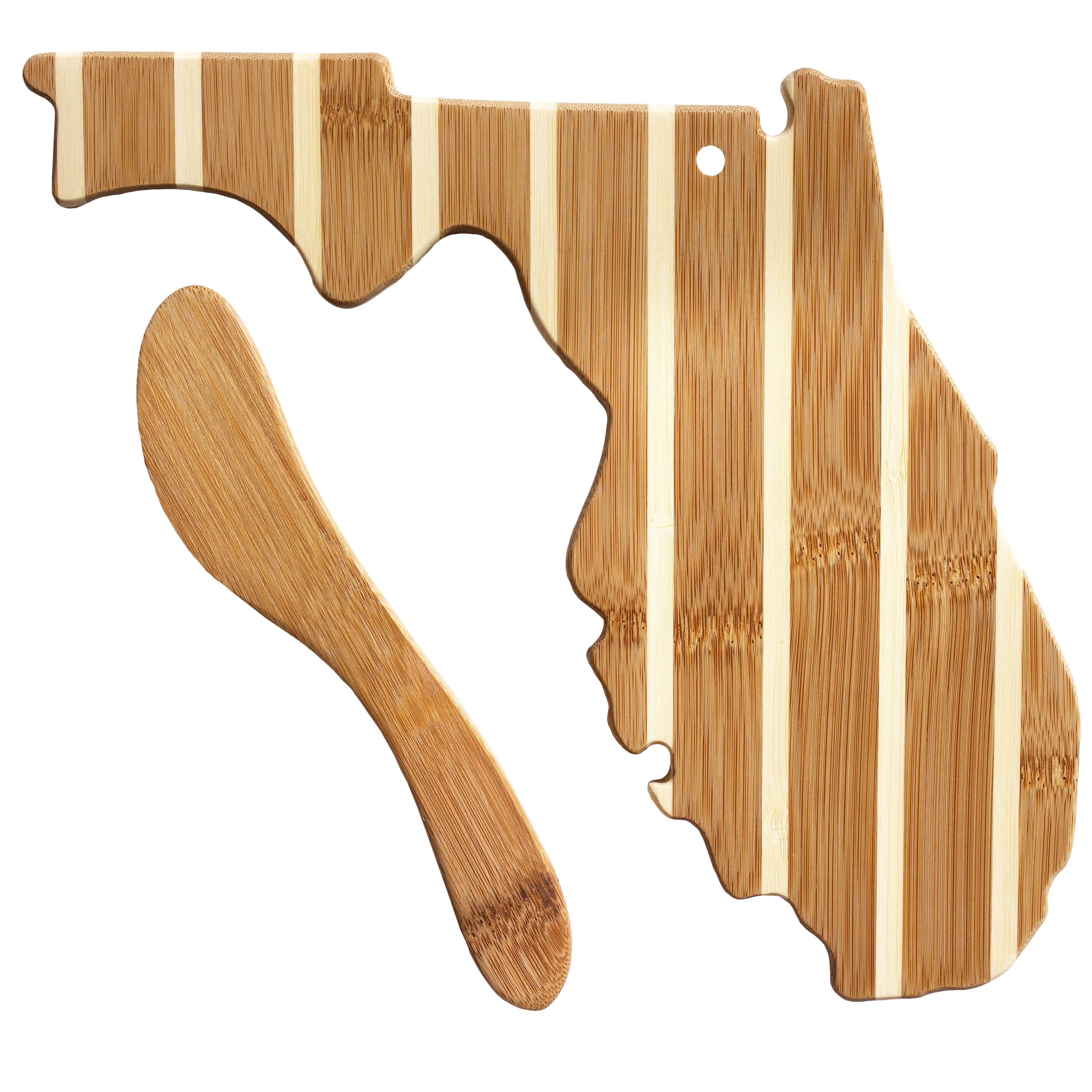 Florida Charcuterie Board with Spreader Knife Gift Set view 2