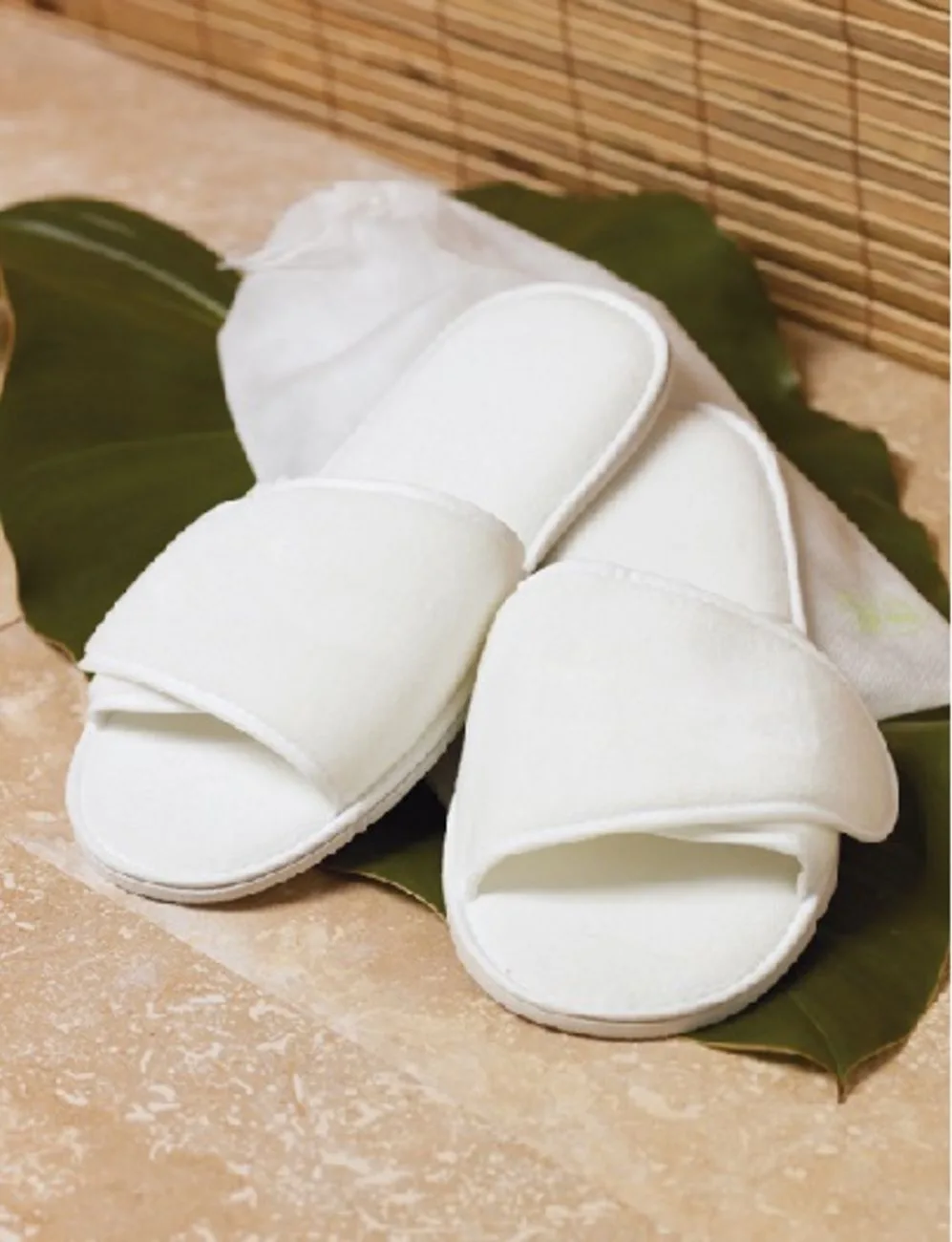 Cobblestone Mills Terry Velour Adjustable Slippers view 2
