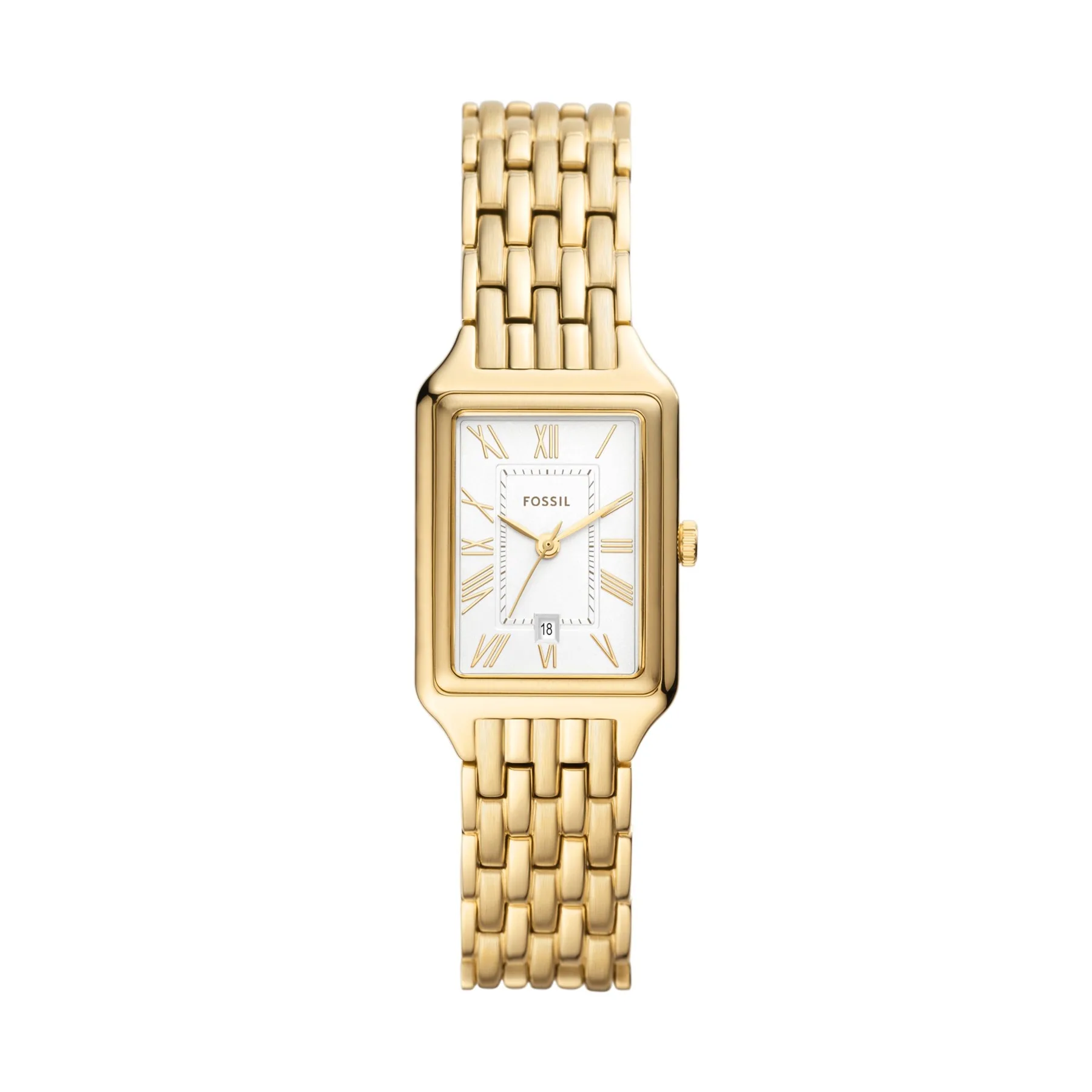 Fossil Women's Raquel Three-Hand Date Gold-Tone Stainless Steel Watch