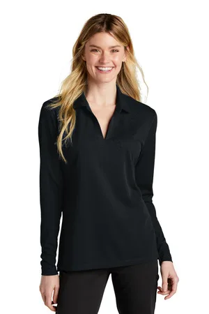 Nike Women's Dri-FIT Micro Pique 2.0 Long Sleeve Polo view 2