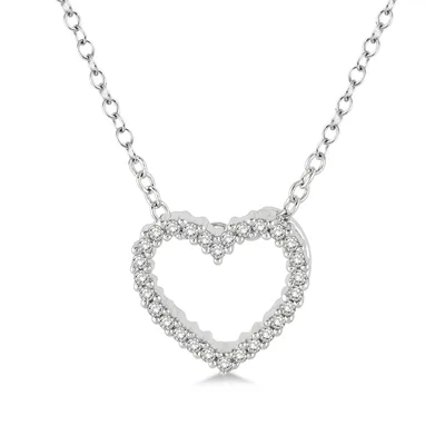 Jilco Inc Diamond Heart Necklace - 0.08 Twt
