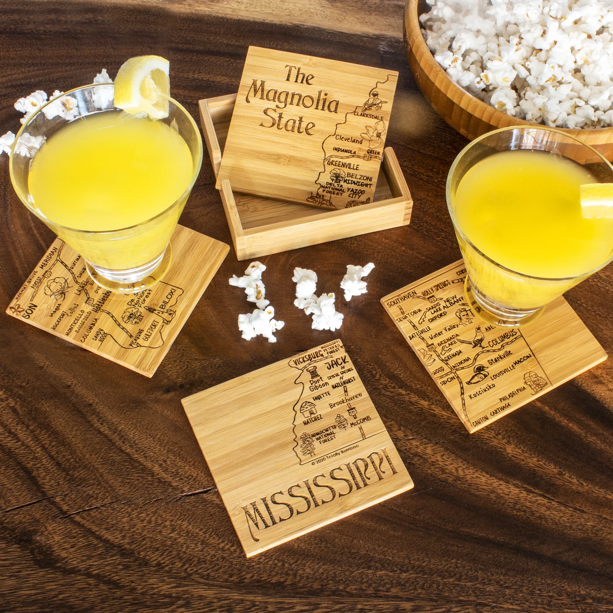 Mississippi Puzzle Coaster Set view 2