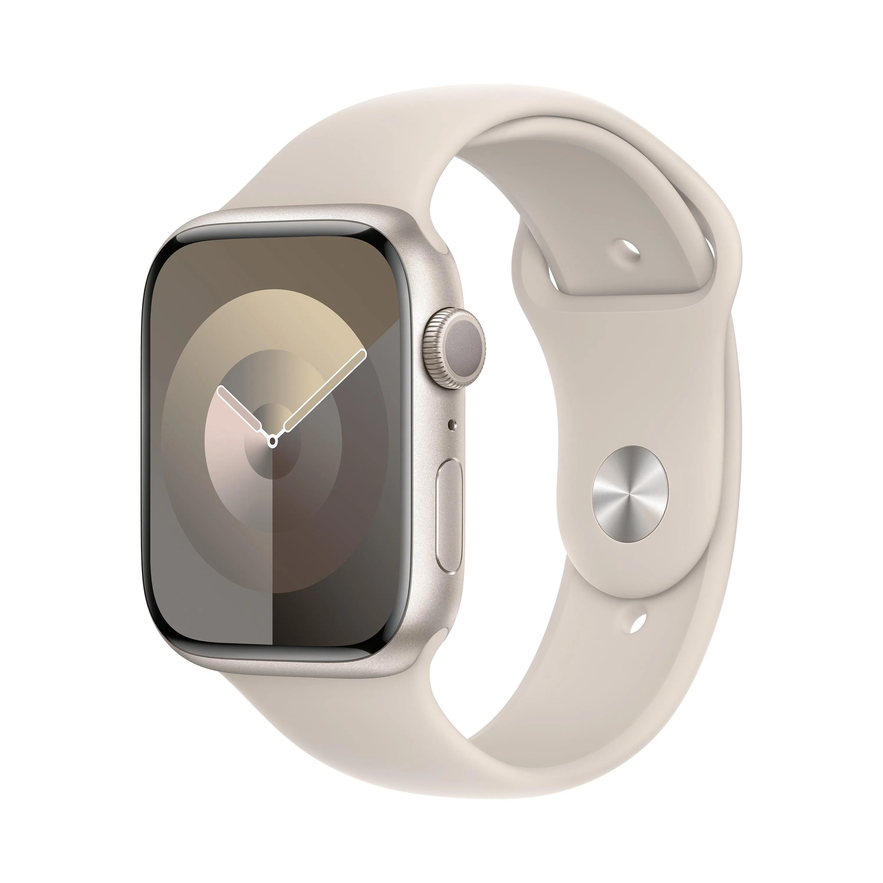 Apple Watch Series 9 Gps 45Mm Starlight Aluminum Case w/Starlight M/L Sport Band