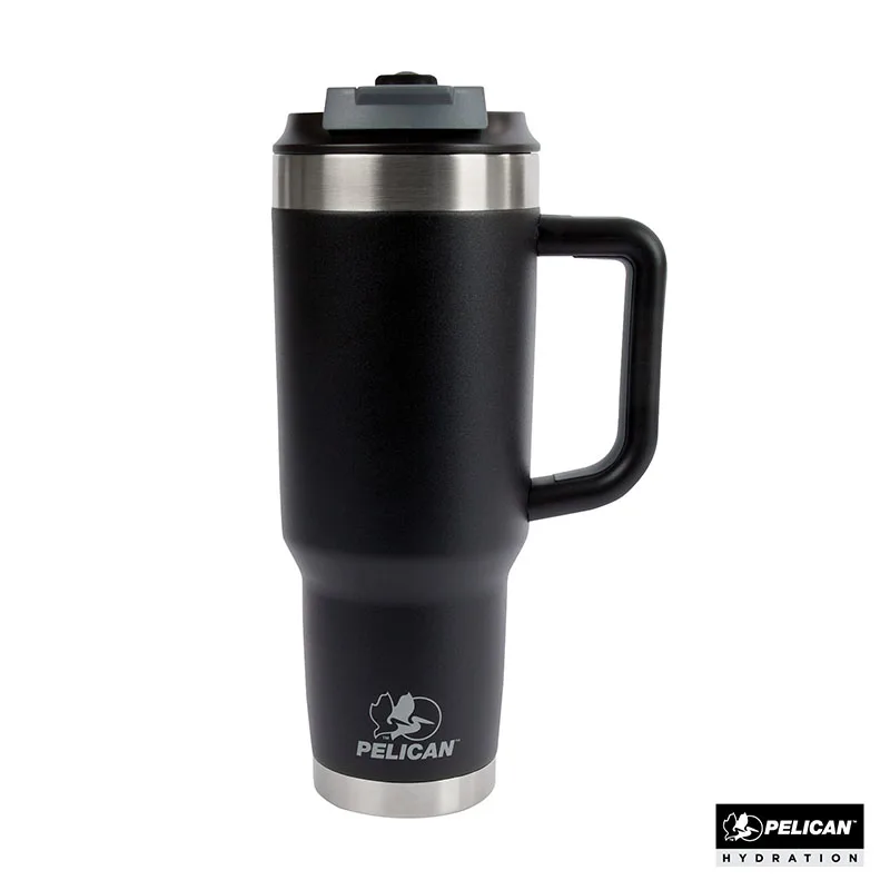 Pelican Porter Dual 40 oz. Dual Lid, Recycled Double Wall Stainless Steel Travel Tumbler view 2