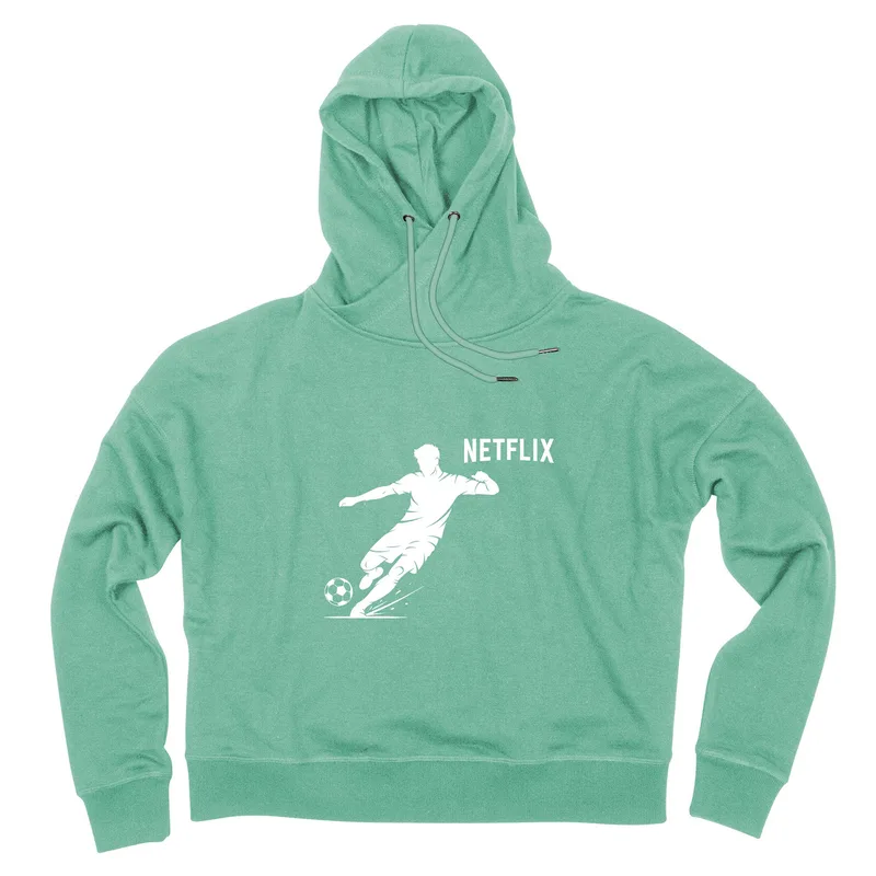Soccer ACE Ladies Cropped Boxy Hoodie view 4