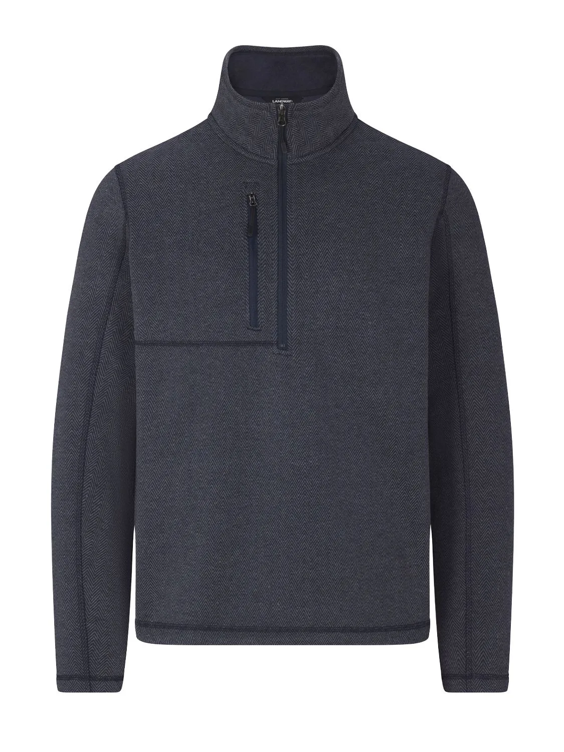 Kodiak Herringbone Quarter-Zip Sweater-Knit Fleece view 2