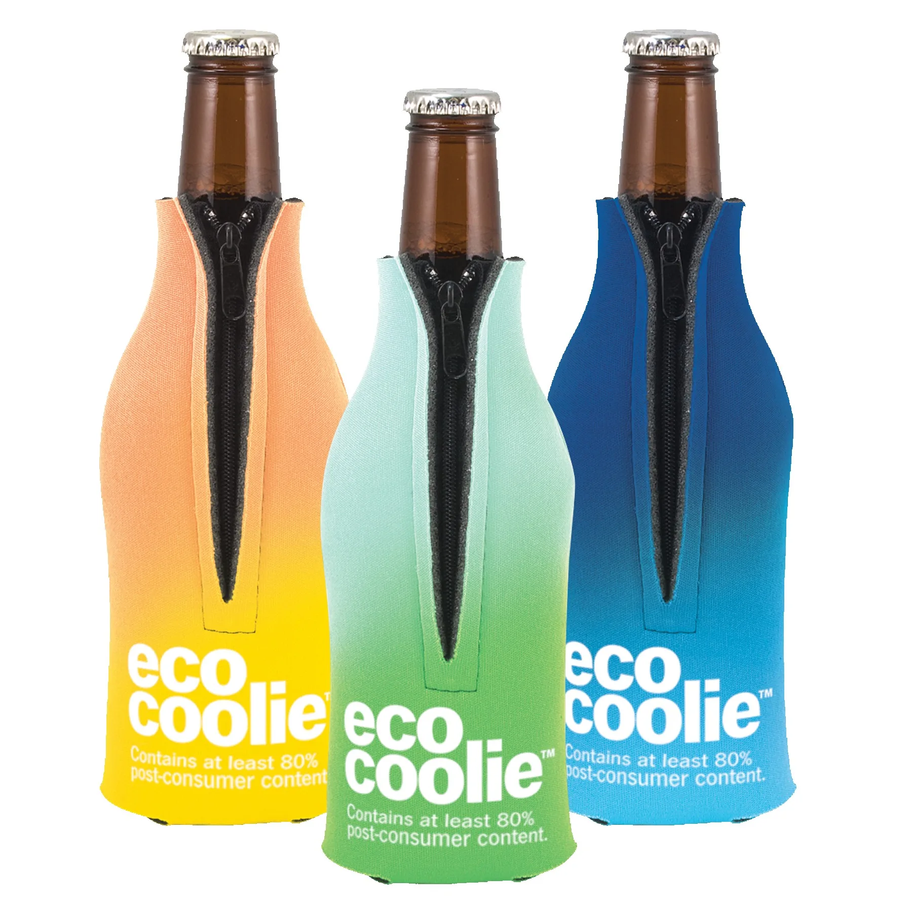 Eco Zipper 4CP Bottle Coolie Cover