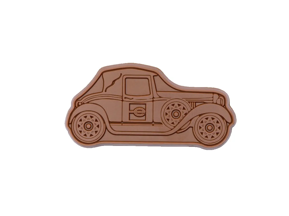 2" x 3" Custom Decorated Chocolate Shape with Clear Packaging view 2