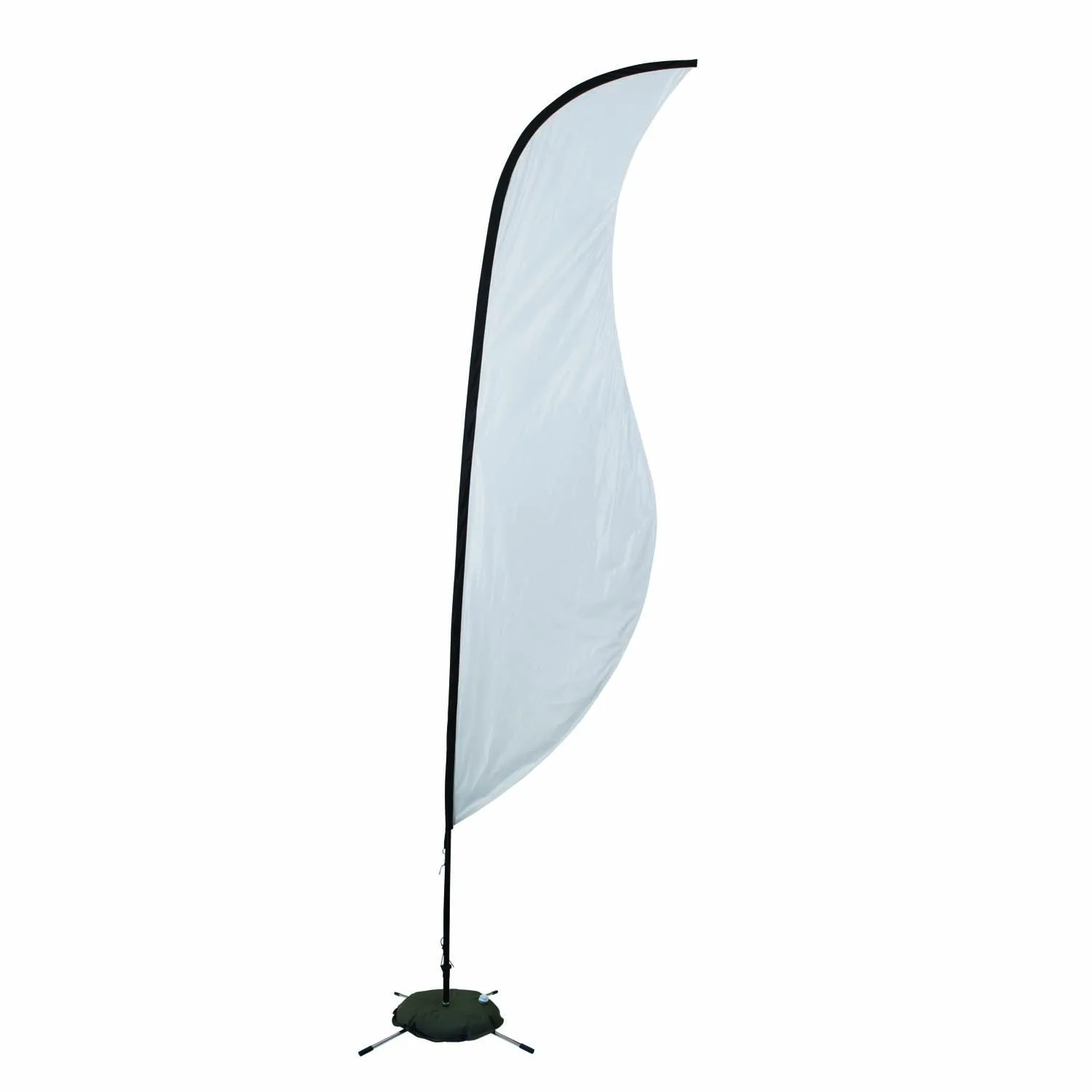13' Premium Sabre Sail Sign Flag, 1-Sided, Scissor Base view 2