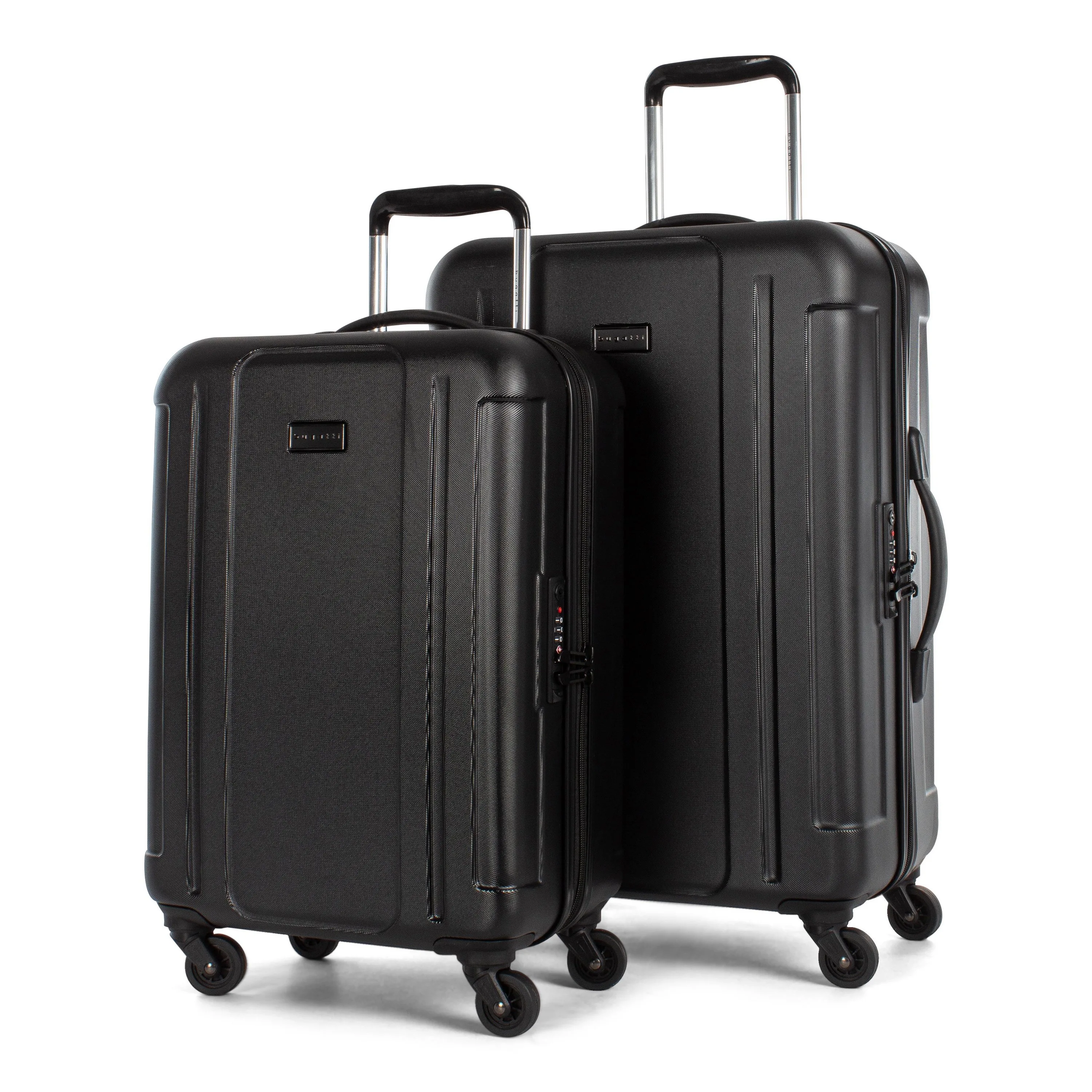 Bugatti Athens- Hard Luggage 2 Piece Set-Black