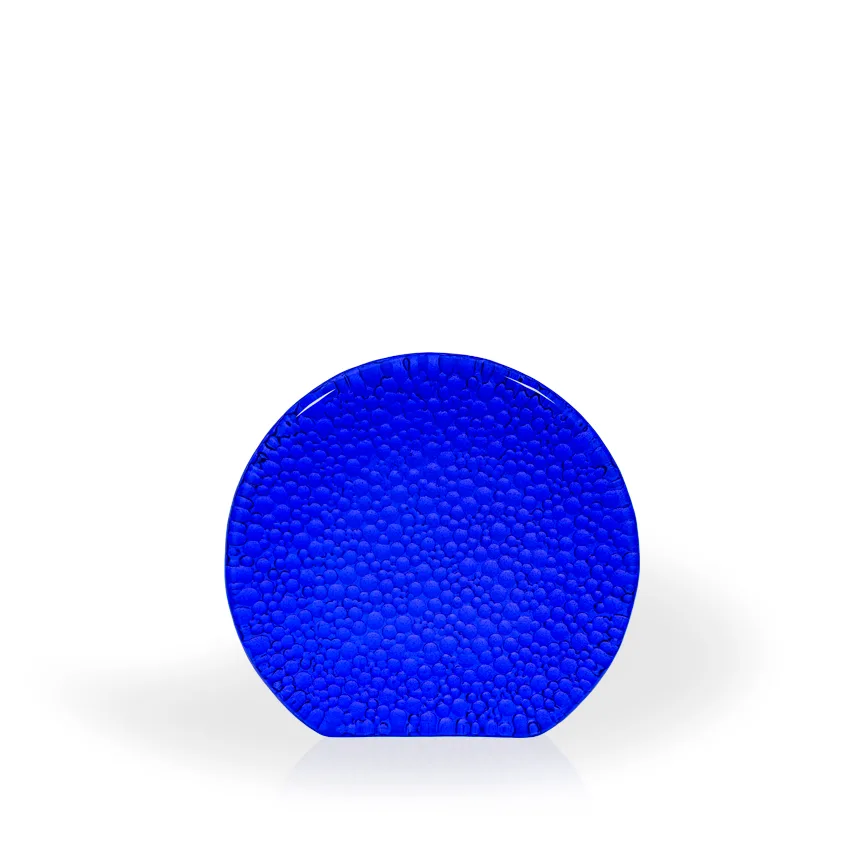 Sulu Raindrop Cobalt Recycled Glass Award, 3.5" view 2