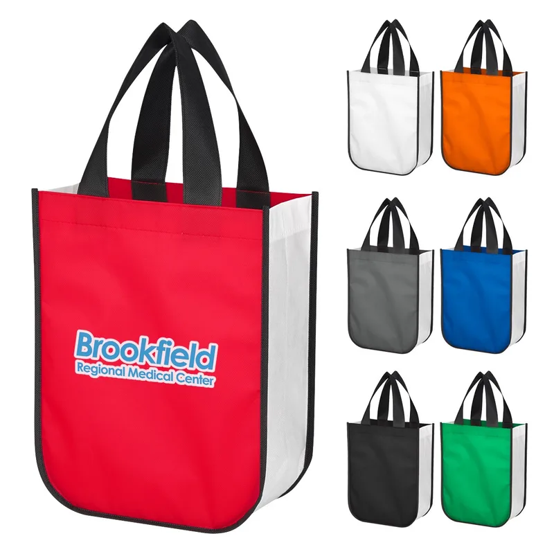 Non-woven Shopper Tote Bag With 100% Rpet Material