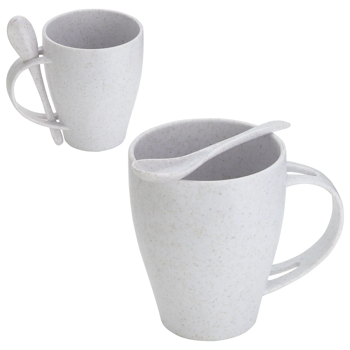 Sip 'N Stir 12 oz Bamboo/Polypropylene Mug with Spoon view 2