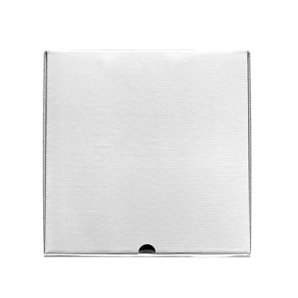 10" x 10" x 4" Custom White Corrugate Gift Box and 4" x 6" Card view 3