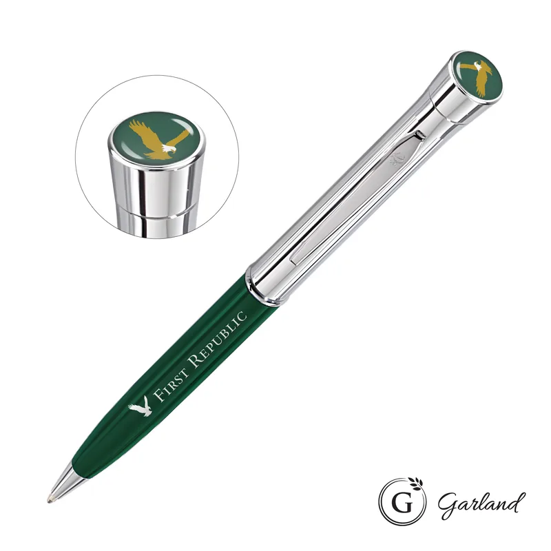 Custom, Ballpoint, Chrome, Green / Chrome