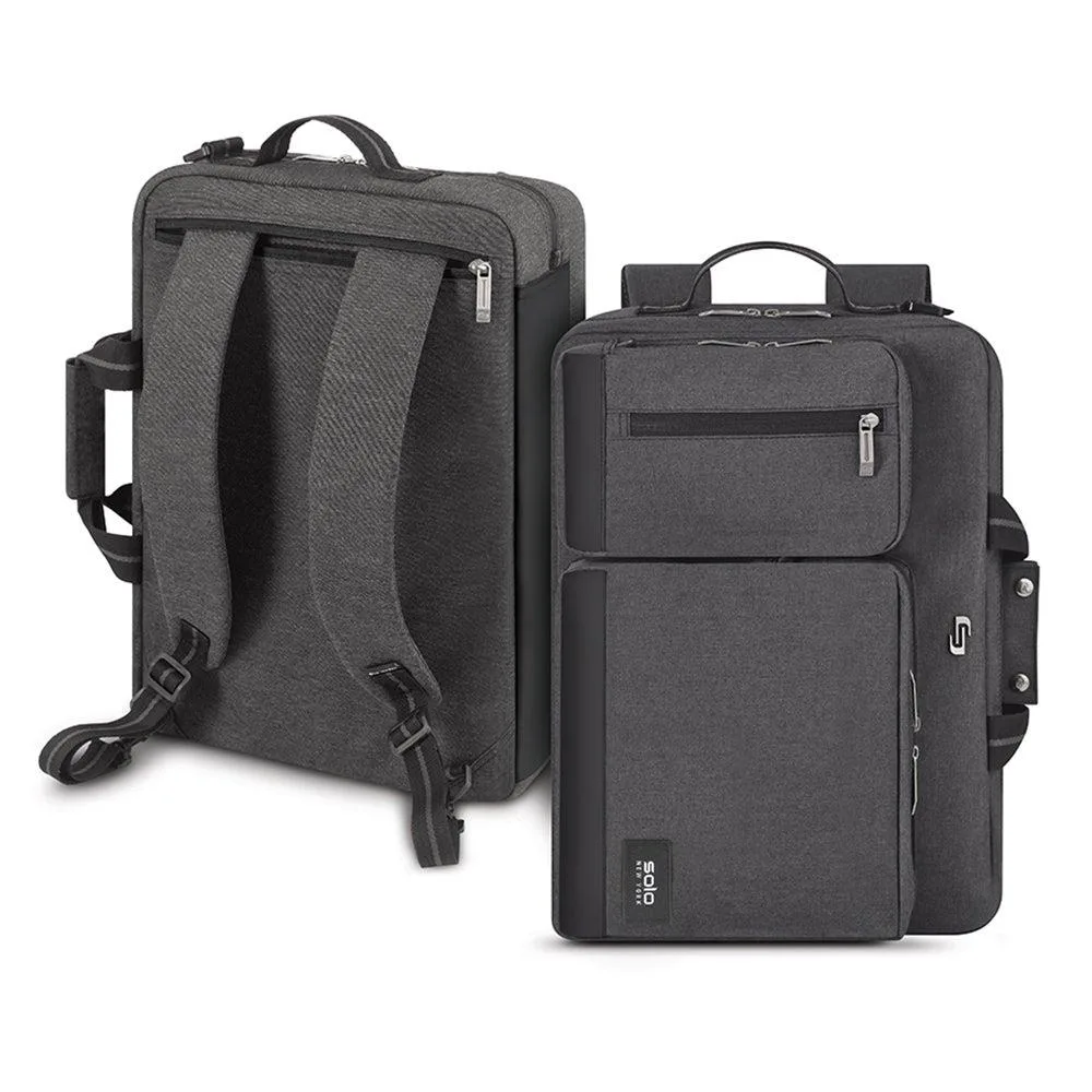 Solo New York Duane Black Hybrid Briefcase/Backpack