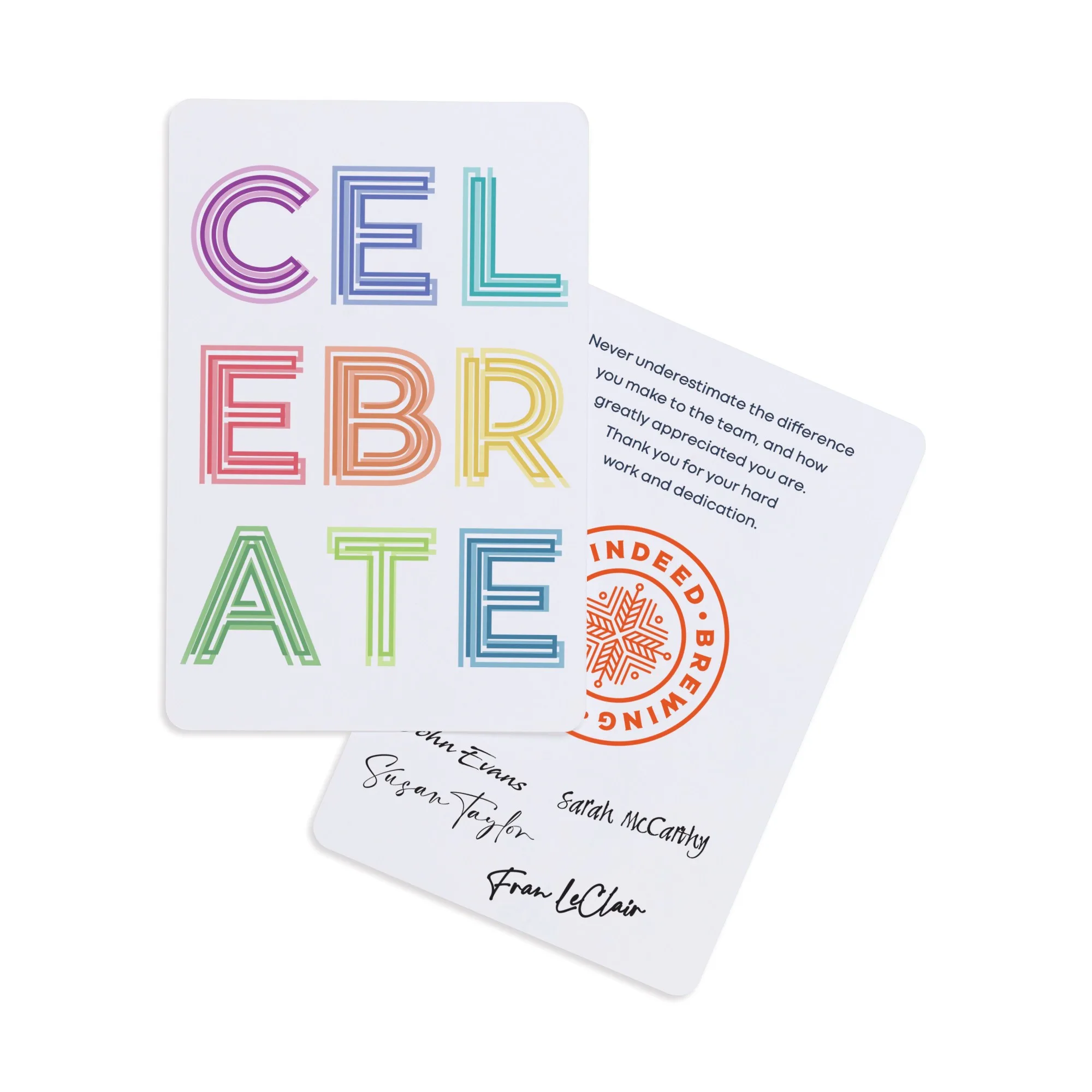 Joyful Celebration Greeting Card - White