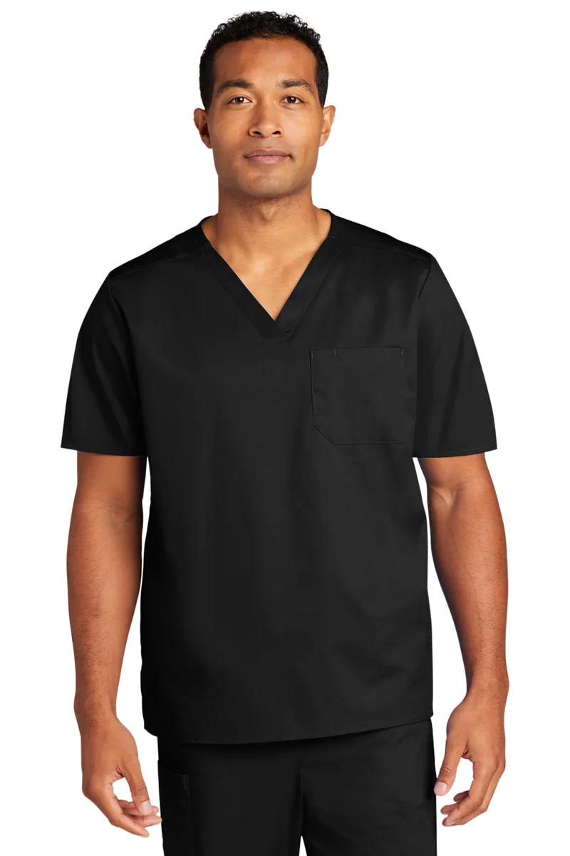 Wink® Unisex WorkFlex Chest Pocket V-Neck Top
