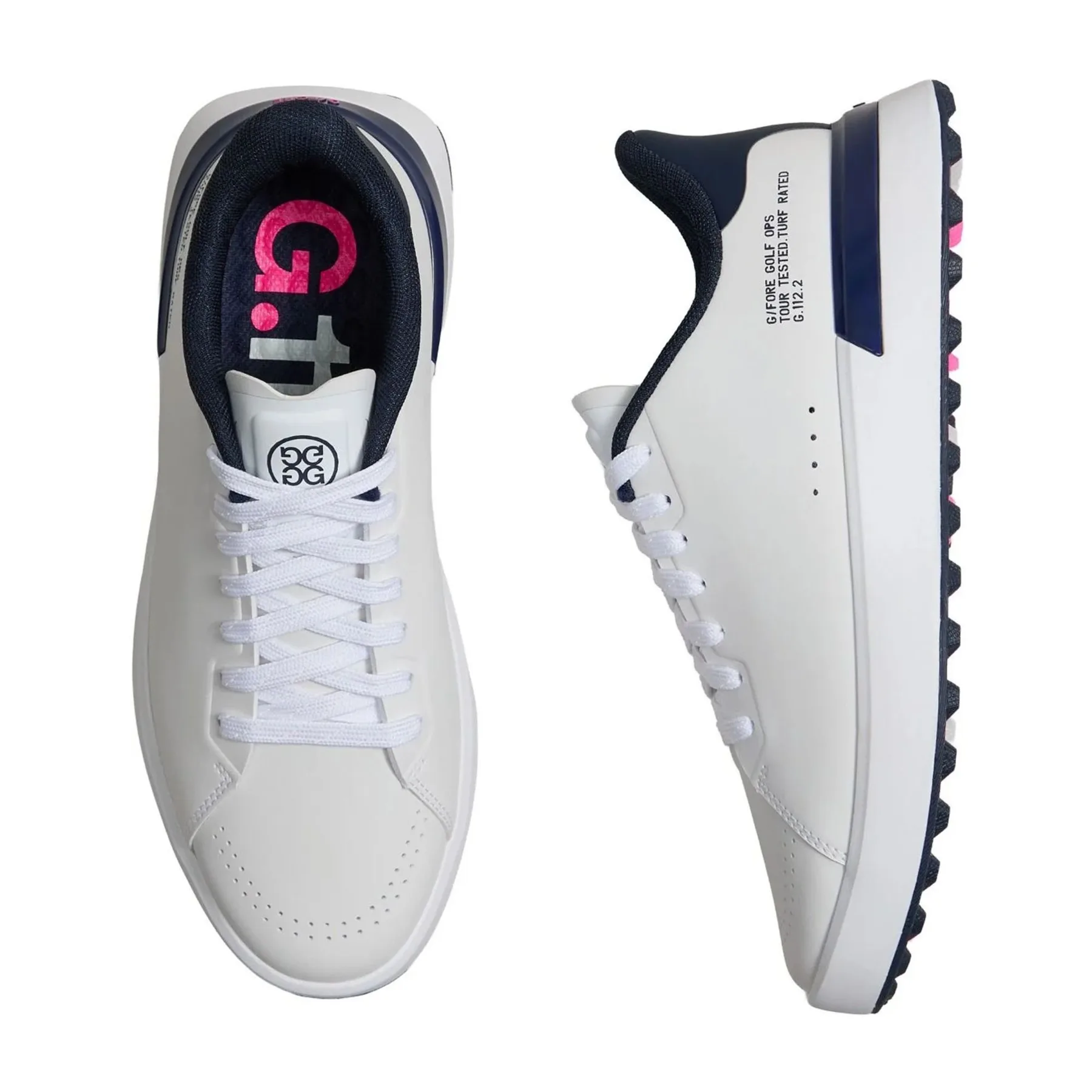 GFORE Women's G.112 Kiltie Golf Shoe - Snow/Twilight