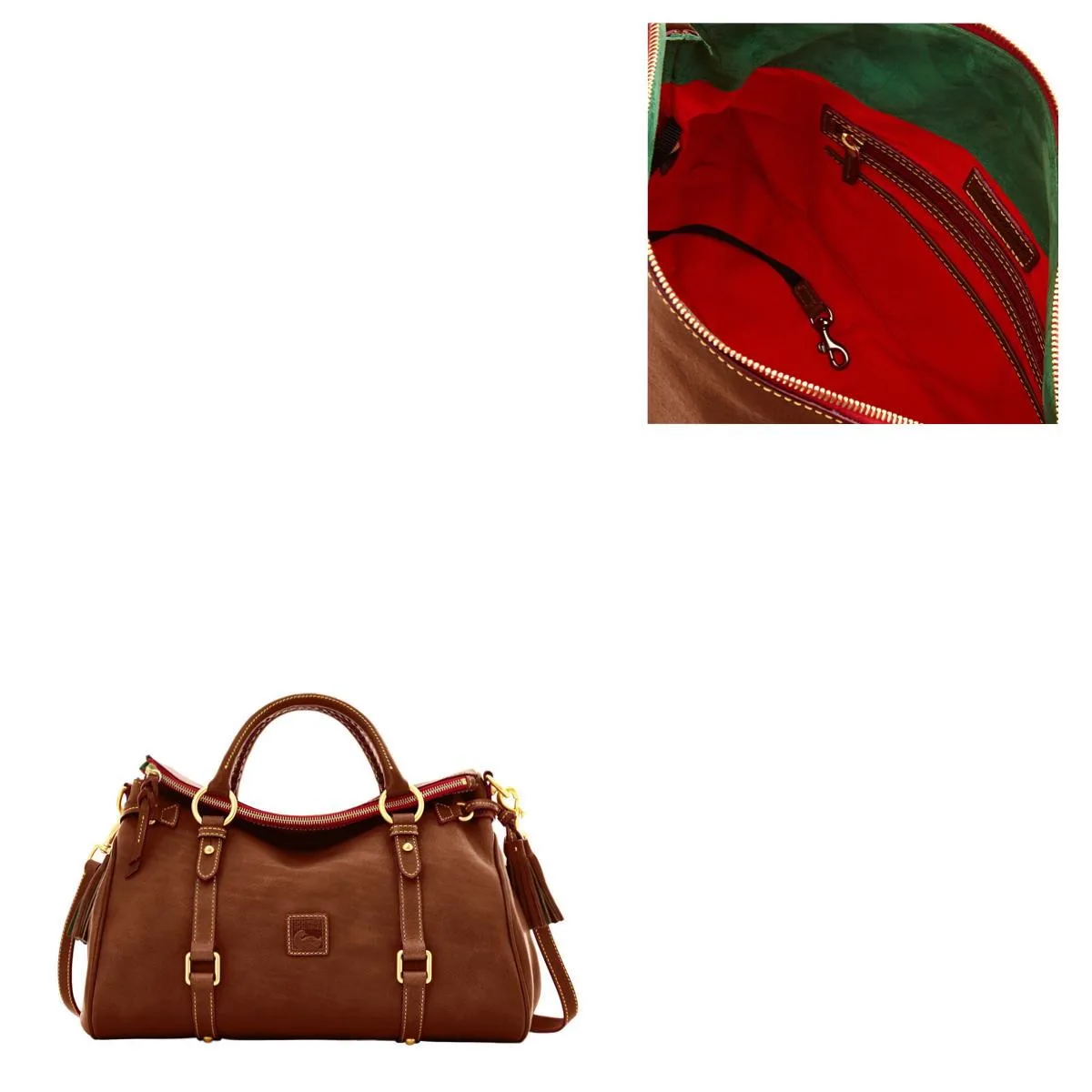 Dooney & Bourke Florentine Chestnut Large Satchel