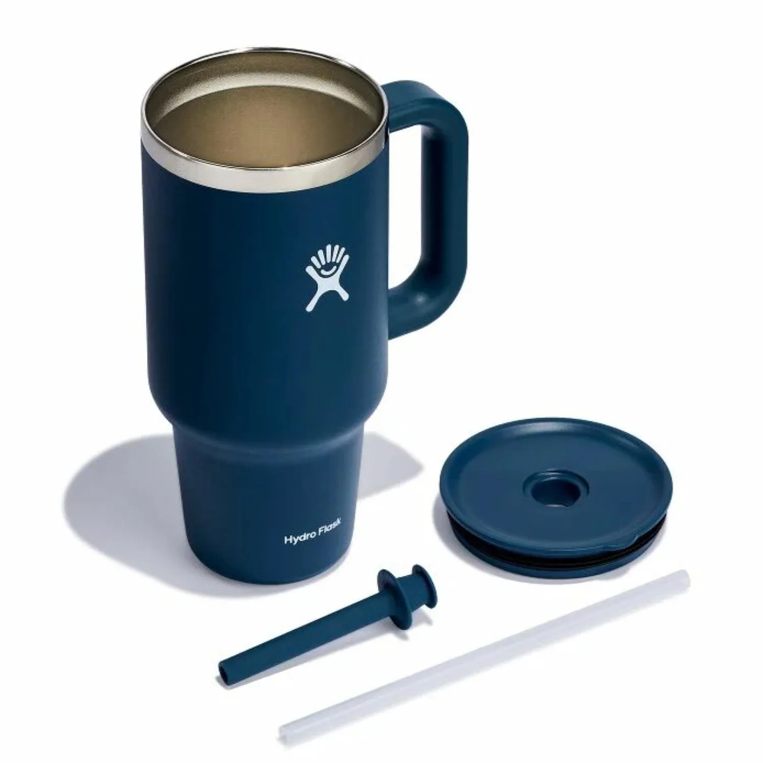 32 oz Hydro Flask® Stainless Steel Insulated Travel Tumbler w/ Handle & Straw view 4