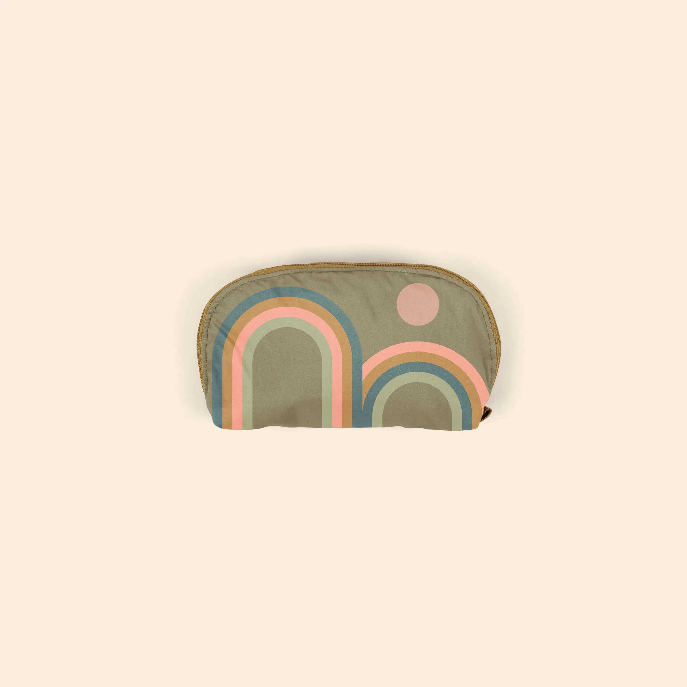 Nylon Taslan Glam Clam Pouch view 2