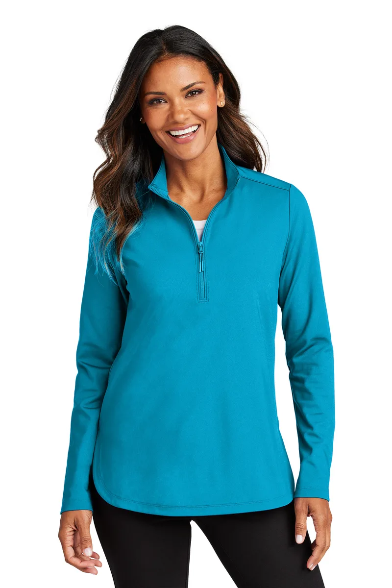 Port Authority® Women's C-FREE® Double Knit 1/4-Zip view 6