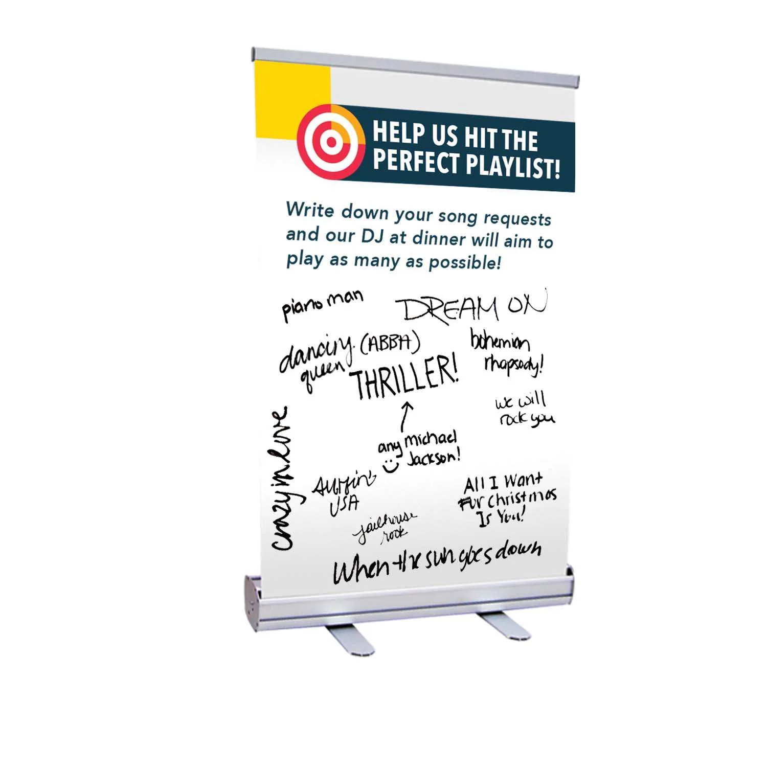 24" Economy Tabletop Retractor Kit (Dry-Erase Media)