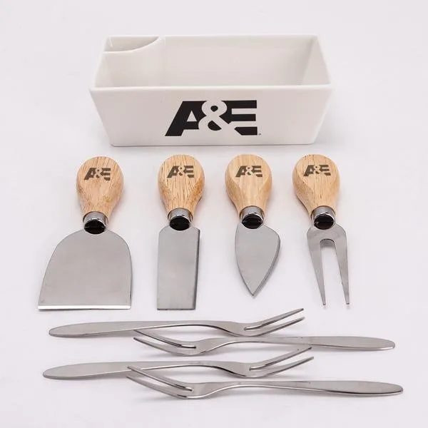 Charcuterie Board with Bowl, Utensils, and Forks view 4