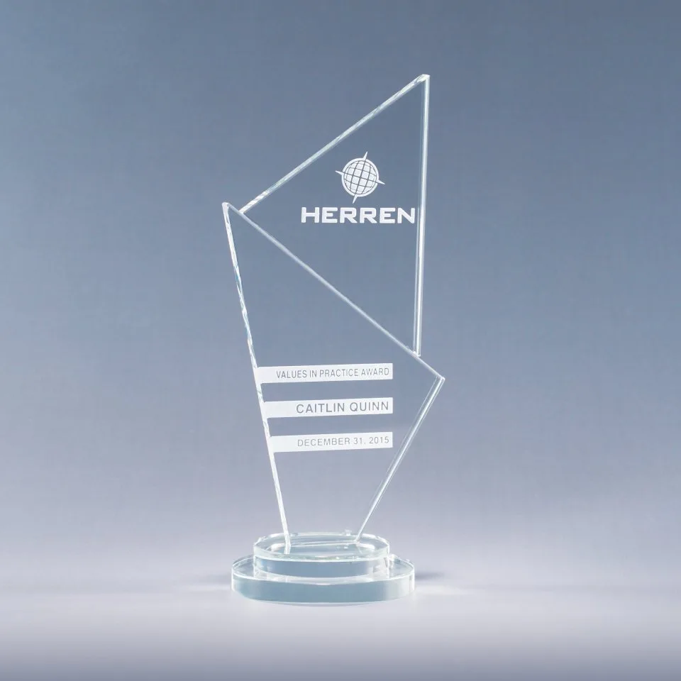 10.75" Interplay Crystal Award