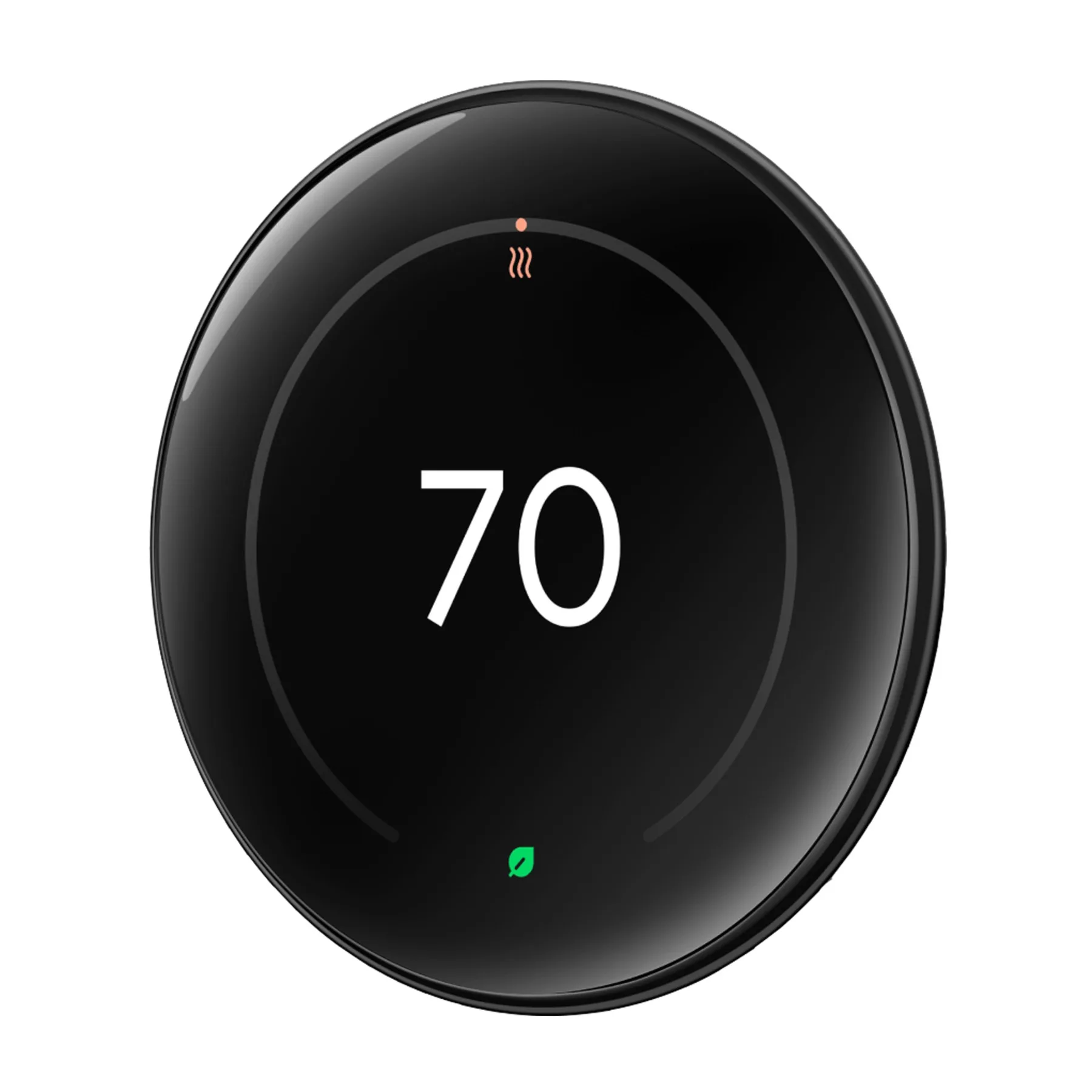 Google Nest Learning Thermostat (4th Gen) - Polished Obsidian