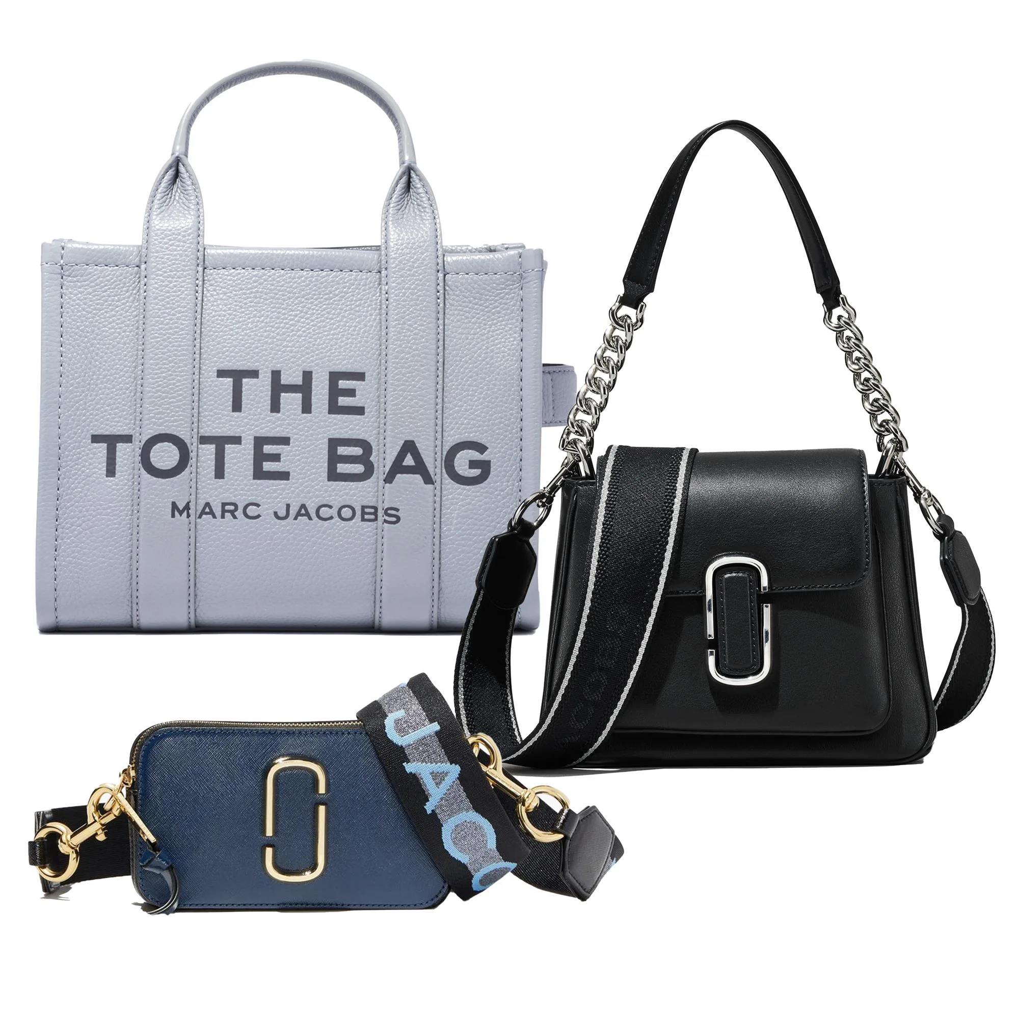 Marc Jacobs Mini Chain/Small Leather Tote/Snapshot