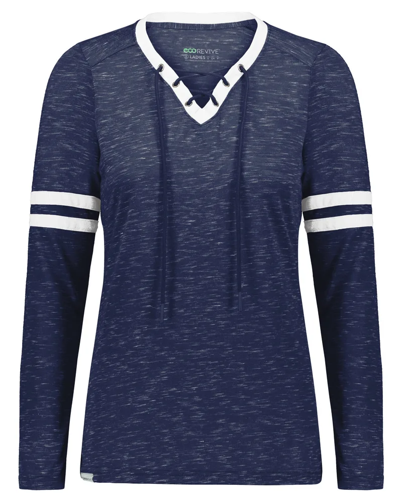 Navy Heathr/ Wht