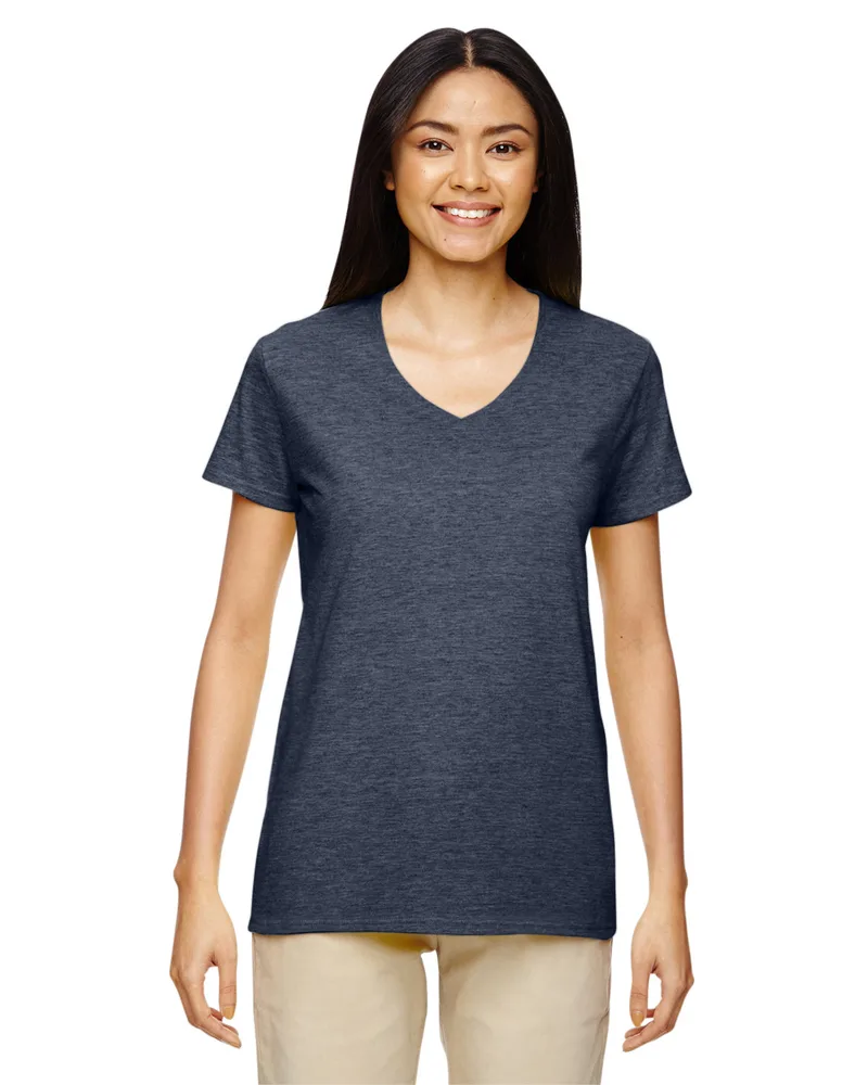 Gildan Ladies' Heavy Cotton™ V-Neck T-Shirt view 6