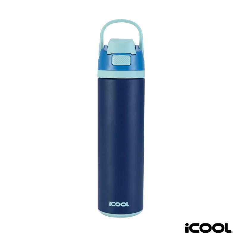 iCOOL Manitou 24 oz. Double Wall, Recycled Stainless Steel Water Bottle view 4